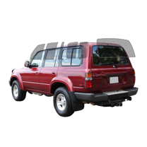 Haiy Co - PreCut 2Ply 70% Window Tint Film Kit For 1992-1997 Toyota Land Cruiser -Side+Rear Window