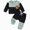 fall winter outfits-Black, variant on TOWED22 Baby Boy Fall Clothes Color Block Crewneck Sweatshirt Top Elastic Pants Set Infant Toddler Winter Outfits(Blazer,2-3 Y)