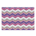 thumbnail image 1 of Chevron Cutting Board, Chevron Motifs Different Colors with Variable Angles Parallel Lines Groovy Art, Decorative Tempered Glass Cutting and Serving Board, Large Size, Multicolor, by Ambesonne, 1 of 1
