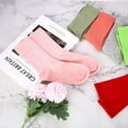 thumbnail image 4 of 20 Pairs Womens Socks, Solid Color Crew Socks Colorful Lightweight Cotton Athletic Socks, 4 of 5
