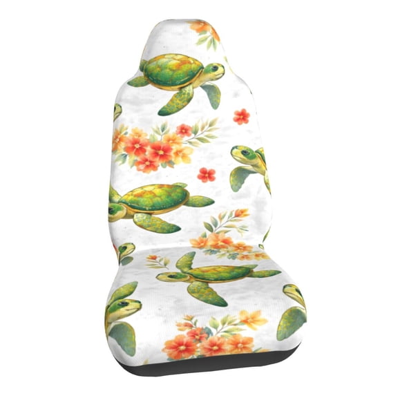 Sea Turtle Tropical Car Seat Covers Stretch Car Seat Protectors Universal Fit