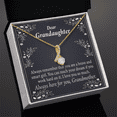 thumbnail image 3 of To My Granddaughter For Brave and Smart Granddaughter Alluring Ribbon Necklace Message Card, 3 of 20