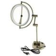 thumbnail image 2 of 8 pulgadas LED montaje en pared es de vanidad giratorio extensible para maquillaje cosmético afeitado 7x Ampliación shamjiam Espejo LED montado en la pared, 2 of 9