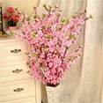 thumbnail image 2 of 65cm Artificial Flowers Peach Blossom Simulation Flower For Wedding Decoration Home Decor, 2 of 6