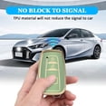 thumbnail image 3 of Key Fob Cover Compatible with Toyota 4Runner CHR RAV4 Camry Corolla Avalon Prius Highlander GT86 2016-2024 3 Button Keychain Case Holder Protector,Green, 3 of 6