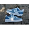 thumbnail image 3 of Air Force 1 Custom White Casual Shoes Arctic Sky Glacier Blue Vibes Mens Womens, 3 of 6