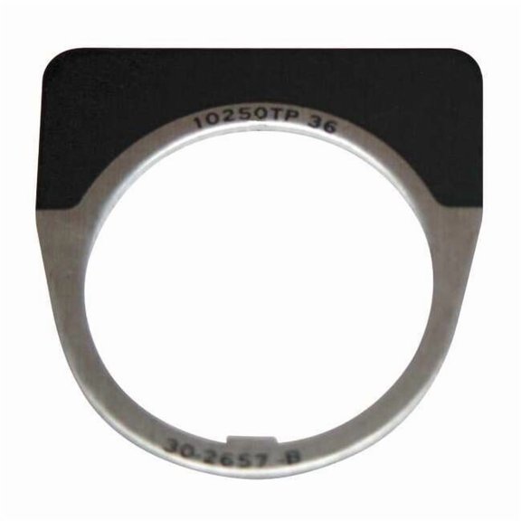 Eaton Cutler-Hammer Blank Legend Plate,Half Round,Black 10250TM36