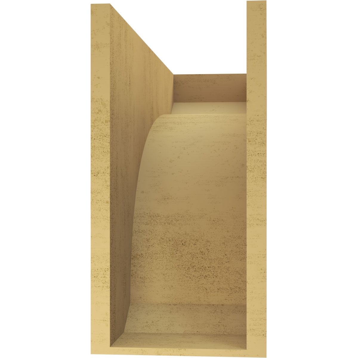 9"W x 27"D x 18"H Classic Legacy Rough Cedar Woodgrain TimberThane Corbel, Primed Tan