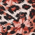 thumbnail image 4 of Yayeee Shower Curtain with Hooks 72"x72" Waterproof Fabric Bathroom Hanging Decor, Orange Floral Leopard Pattern, 4 of 5