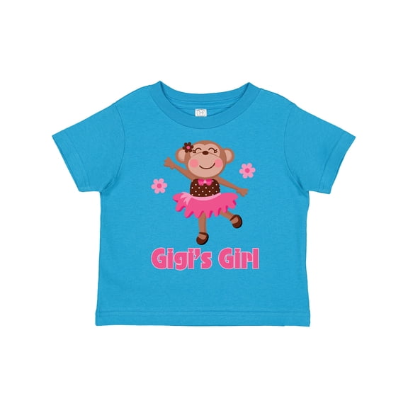 Inktastic Gigi's Girl Monkey Girls Toddler T-Shirt