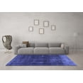 thumbnail image 3 of Ahgly Company Indoor Round Persian Blue Bohemian Area Rugs, 8' Round, 3 of 4
