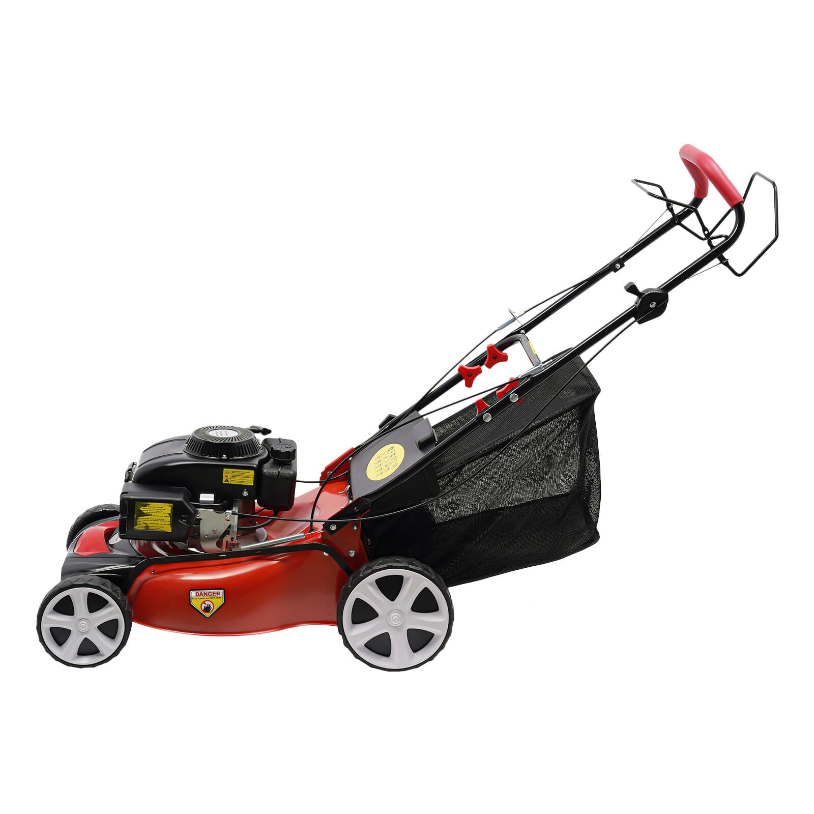 140cc High Wheel FWD Gas Walk Behind Self Propelled Lawn Mower 1.6L, 2800rpm, Self-propelled Gas Lawn Mower