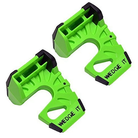 Wedge It The Ultimate Door Stop Lime Green Two Pack