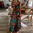 thumbnail image 3 of Robe Sans Manches Colorée Boule Lumineuse Été Robe Femme 2024 Robe Longue Femme, 3 of 4