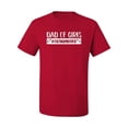 thumbnail image 2 of Wild Bobby, Outnumbered Dad with Girls Gift, Father's Day, Men Graphic Tee, Red, XX-Large, 2 of 3