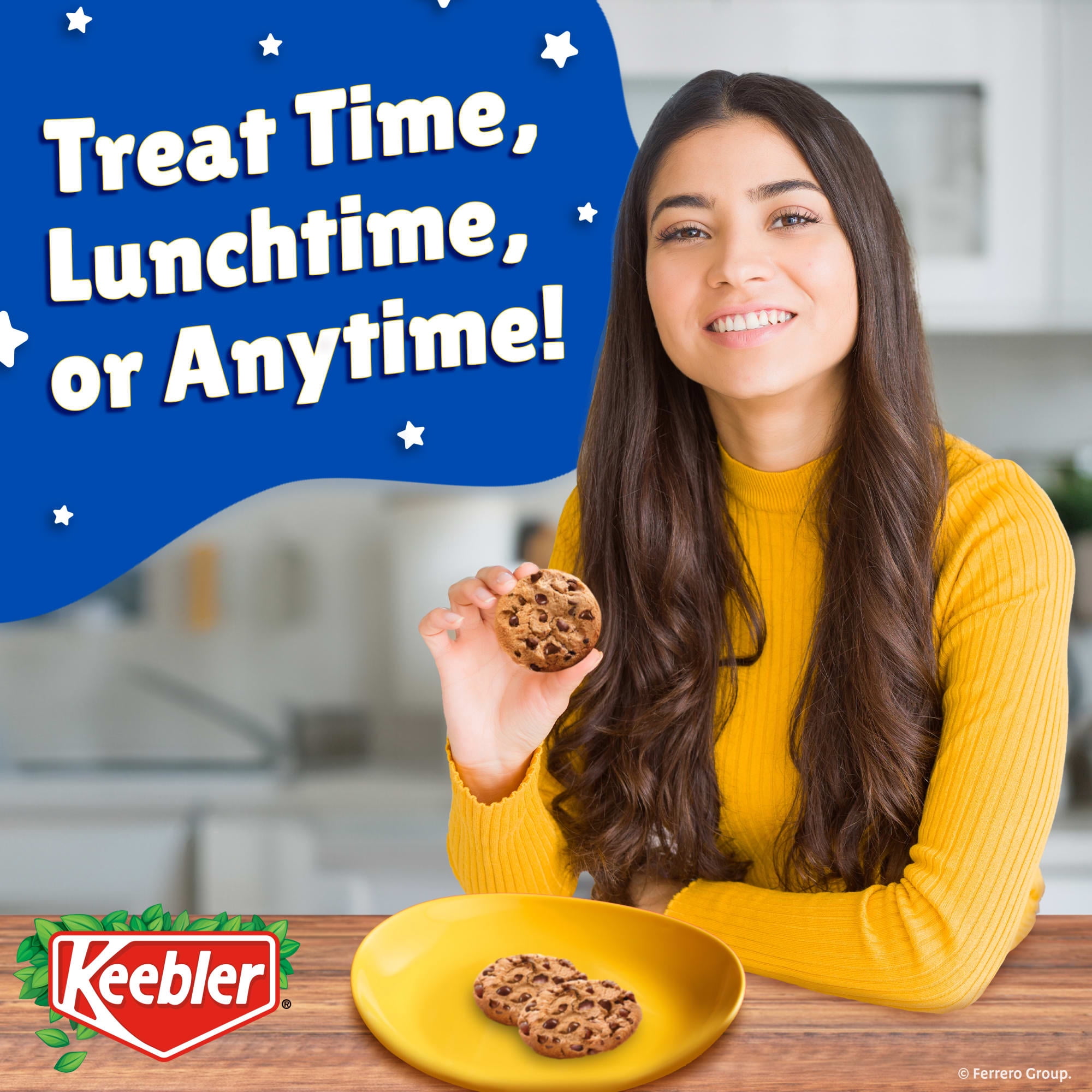 (4 pack) Keebler Chips Deluxe, Chips & Chunks Cookies, Chocolate Chip Cookies, 11.2 oz