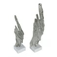thumbnail image 2 of A&B Home Easley Aluminum and Marble Statuaries - Set of 2 - Silver/White, 2 of 6