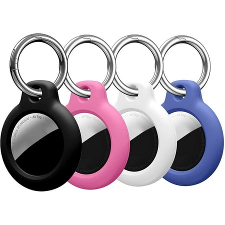 Porte-clés SPGUARD Airtag pour Apple Airtag Holder, support de verrouillage Air  Tag sécurisé pour collier de chien, étui Airtag avec porte-clés 2 