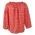 thumbnail image 3 of Women's Patterned Off-The-Shoulder Bell Sleeve Tassel Top W Small, 3 of 5