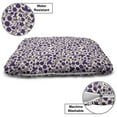 thumbnail image 3 of Botanical Pet Bed, Silhouette Drawn of Raspberries Flowers and Curly Thin Branches with Drops, Resistant Pad for Dogs and Cats Cushion with Removable Cover, 24" x 39", Cream and Quartz, by Ambesonne, 3 of 4