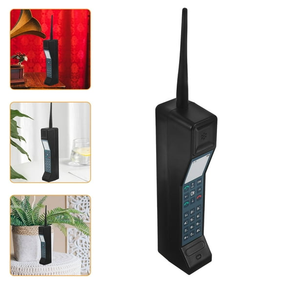 BALAHAPY 1Pcs Retro Phone Black Shape Decorative Prop