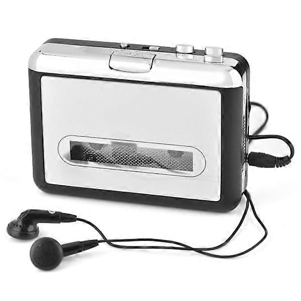 USB Cassette Tape to PC MP3 CD Converter, Recording Audio Music Player with Headphones