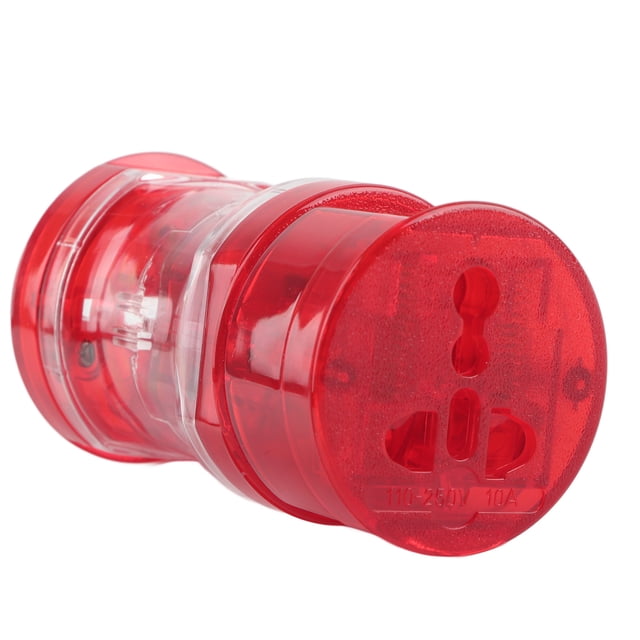 Enchufe convertidor universal Enchufe adaptador de viaje mundial Reino Unido UE EE. UU. JP AU CN 110-240 V 50/60 Hz Rojo