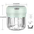thumbnail image 2 of Electric Mini Garlic Chopper  Mini Chopper Food Processor  Food Blender  for Chop Onion Ginger Vegetable Pepper Spice Meat  Baby Food (250ml), 2 of 6