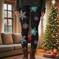 thumbnail image 5 of Gamivast Christmas Leggings for Women Holiday High Waisted Comfortable and Stretchy Pj Pants Printed Straight Leg Funny Xmas Legging Cute Lounge Bottoms Running Yoga Pants, 5 of 6