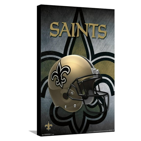 NFL New Orleans Saints - Helmet 16 Canvas Wall Poster, 14.725" x 22.375"