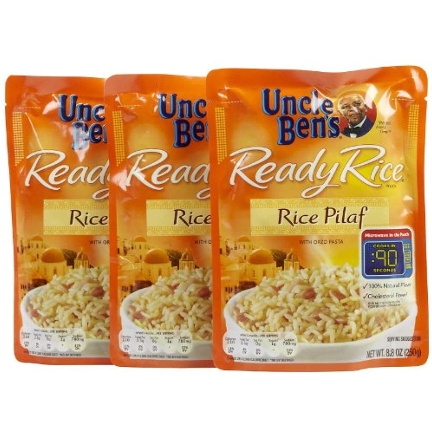 Uncle Bens Ready Rice Pilaf, 8.8 Oz, 3 Pk
