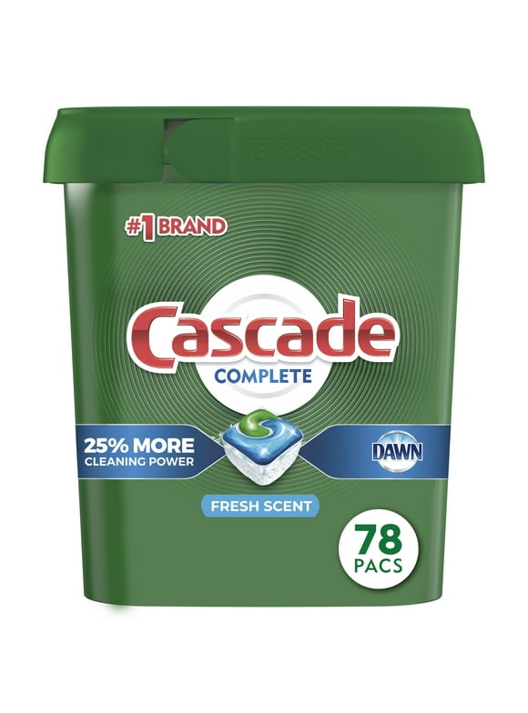 Cascade Dishwasher Pods in Cascade