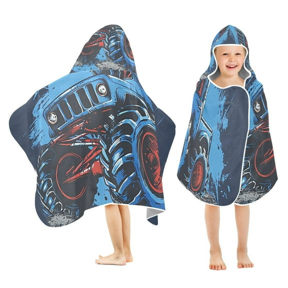 Monster Truck Kid Bath Towels Bath Beach Towel Super Soft and Absorbent for Kid Girl Boy Babie Toddler Infant