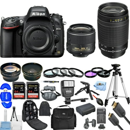 Nikon D610 DSLR Camera with 18-55mm + 70-300mm!! 2 LENS MEGA BUNDLE BRAND NEW!!