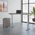 thumbnail image 2 of Bush Meubles d'Affaires Se Déplacent 60 Séries 60W x 30D Hauteur Bureau Réglable avec Rangement en Cacao, 2 of 7