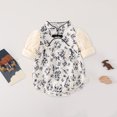thumbnail image 5 of Lovskoo Infant Baby Girl Clothes 1-15 Months Pretty Toddler Bodysuit Doll Collar Bodysuit Thin Suit Outerwear Long Sleeve Onesie Black, 5 of 7