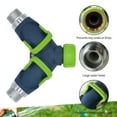 thumbnail image 5 of Soumake 1Pc/2Pcs Garden Hose Splitter Two-way Shut-off Valve Rust-proof Alloy Threaded Interface Connector Heavy Duty Outdoor Water Spigot Hose Y-Splitter Garden Supplies, 5 of 8