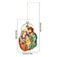 thumbnail image 1 of Adornos navideños, regalo de Navidad, colgante de árbol de Papá Noel de cristal, decoraciones colgantes de Navidad para el hogar, Papá Noel Natal 2023, Feliz Año Nuevo, 1 of 4