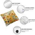 thumbnail image 4 of BANET  Orange Floral Autumn Throw Pillows Cover Watercolor Fall Sunflowers Vase Decor ​Seasonal Farmhouse Pillowcase for Living Room Sofa Outdoor Bedroom 18x18in, 4 of 5
