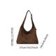 thumbnail image 2 of Bolso Bandolera Retro Con Cierre Gamuza Sintética para Mujer () Verde, 2 of 9