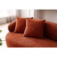 thumbnail image 6 of Orange 3-Seat Cloud Couch | Boucle Upholstered for Living Room | Creates a Relaxing and Inviting Space, 6 of 6