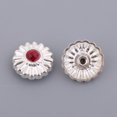thumbnail image 4 of Set de 5pcs Botones de Flores de Aleación para Costura DIY Ropa - Rhinestone rojo, tal se describe Sunnimix Botones para coser manualidades de bricolaje, 4 of 8