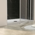 thumbnail image 4 of 28-32"W X 72"H Pivot Shower Door with Tempered Glass, Brushed Nickel, 4 of 9