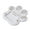 Paw print tombstone-White, variant on Cements Memorial Stone Outdoor Grave Marker With Personalizing Engraving for Backyard Garden Pet Loss Keepsakes