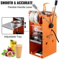 thumbnail image 4 of VEVORbrand Manual Tea Cup Sealer Machine 300-500 Cup/h, Manual Boba Tea Sealer Machine 90/95mm, Cup Diameter Cup Sealing Machine Orange, with Heating Technology for Bubble Milk Tea, 4 of 9