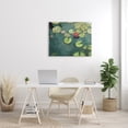 thumbnail image 2 of Stupell Industries Pond Lily Lotus Blossom Floating Peaceful Botanicals Painting Gallery Wrapped Canvas Print Wall Art, Design by David Stribbling, 2 of 7