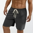 thumbnail image 2 of Cmfcve Men's Plus Size Shorts Loose Straight Outdoor Pants Pocket Elastic Waist B Shorts, 2 of 9