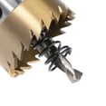 thumbnail image 4 of Uxcell 38mm HSS Hole Saw Drill Bit Titanium Plated for Stainless Steel Alloy Wood, 4 of 5