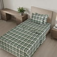 thumbnail image 5 of Ruvanti Flannel Sheets Twin XL Size 4 Pcs - 100% Cotton Double Brushed Bed Sheets, Deep Pockets 16 Inches, All Seasons Breathable, Extra Soft & Comfy Twin XL Sheet Sets, Olive Brown, 5 of 7