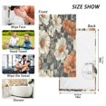 thumbnail image 6 of Yayeee 100% Cotton Hand Towels for Bathroom 16" x 28" Soft Absorbent Kitchen Towel, Gray Floral Pattern, 6 of 7